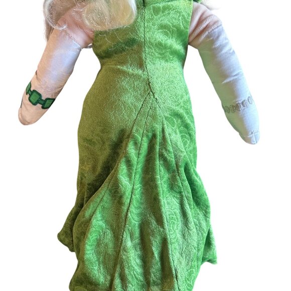 Vintage Disney Store Miss Piggy Plush Doll 20" Green Dress Embroidered Details P - Picture 11 of 14